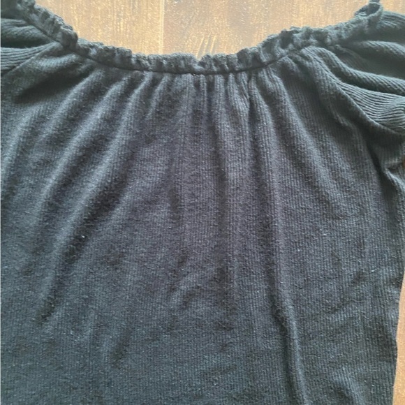 Garage Black Long Sleeve Top XS - Picture 2 of 10